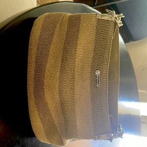 Eric Javits straw bag. Silver and Beige. Like new